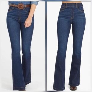 SPANX Women's Flare & Wide Leg Jeans - Dark Blue